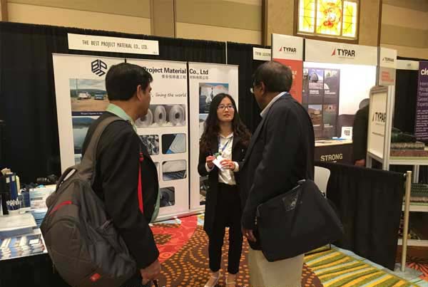 土工布和土工膜參加美國展會