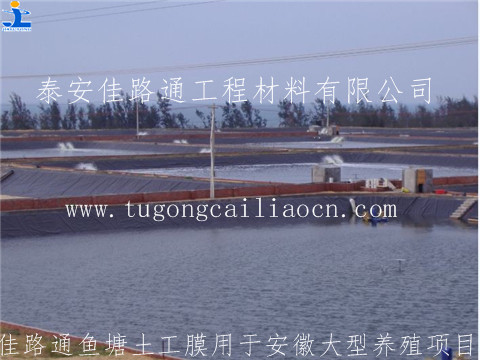 佳路通魚(yú)塘土工膜用于安徽養(yǎng)殖