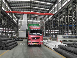 內(nèi)蒙古客戶考察我公司土工膜