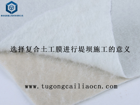 選擇復合土工膜進行堤壩施工的意義 選擇復合土工膜進行堤壩施工的意義