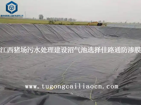 江西豬場污水處理建設(shè)沼氣池選擇佳路通防滲膜 江西豬場污水處理建設(shè)沼氣池選擇佳路通防滲膜